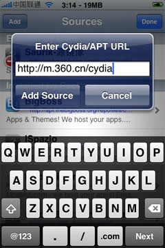 iphone  4越狱后可通过Cydia安装360手机卫士步骤说明