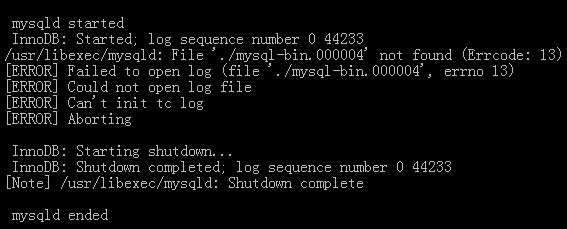 mysql启动错误：mysql.sock丢失，mysqld_safe报错解决方案